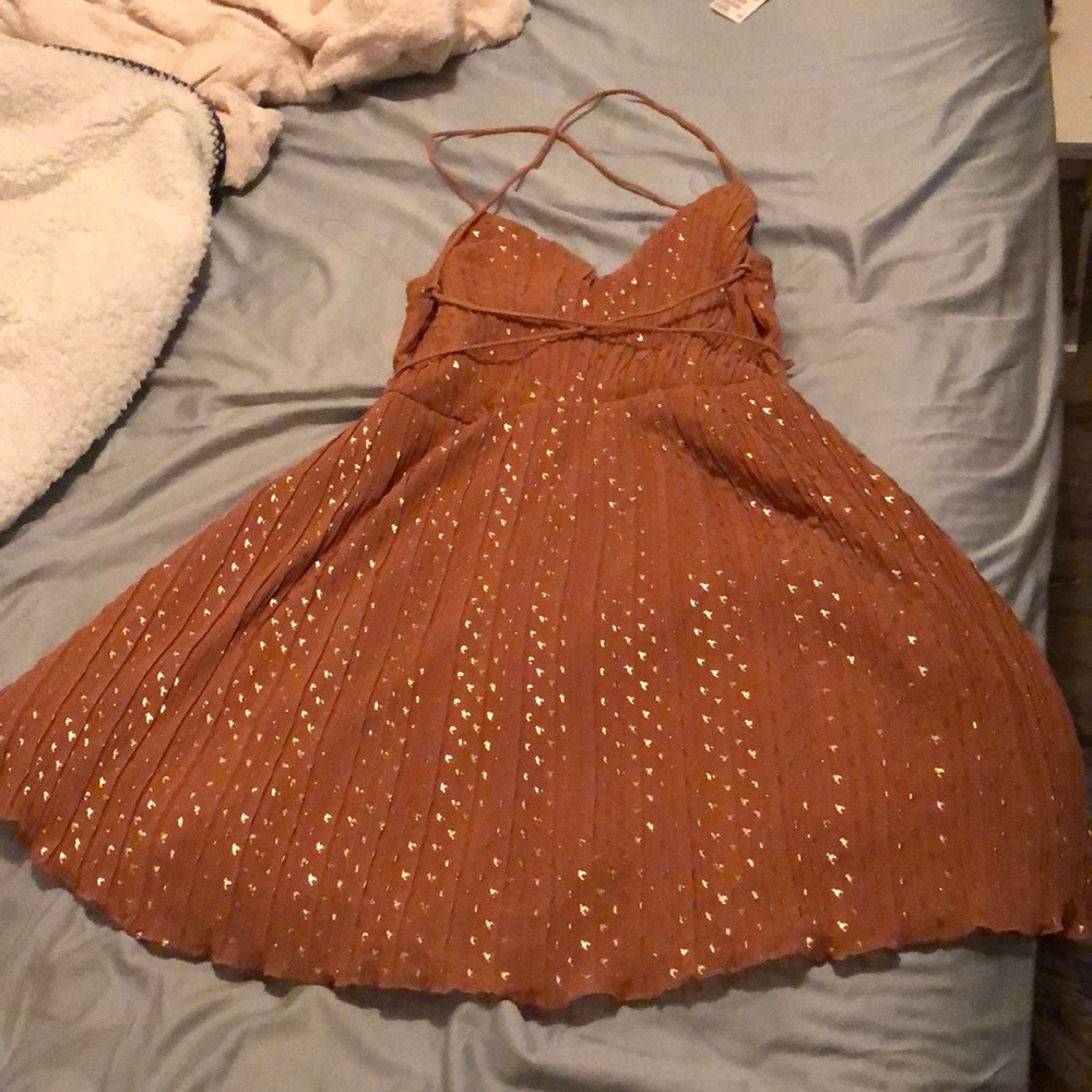 Beautiful and new tan Charlotte Russe dress